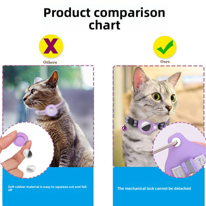 Reflective AirTag Cat Collar with Bell