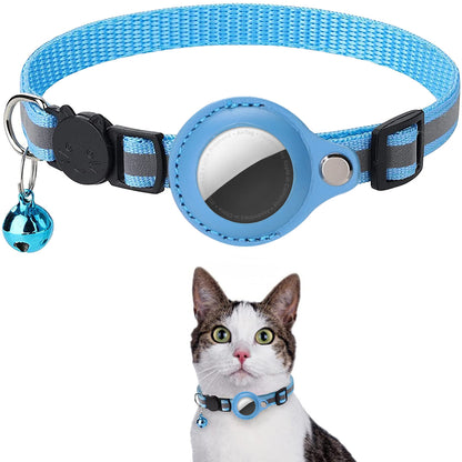 Reflective AirTag Cat Collar with Bell